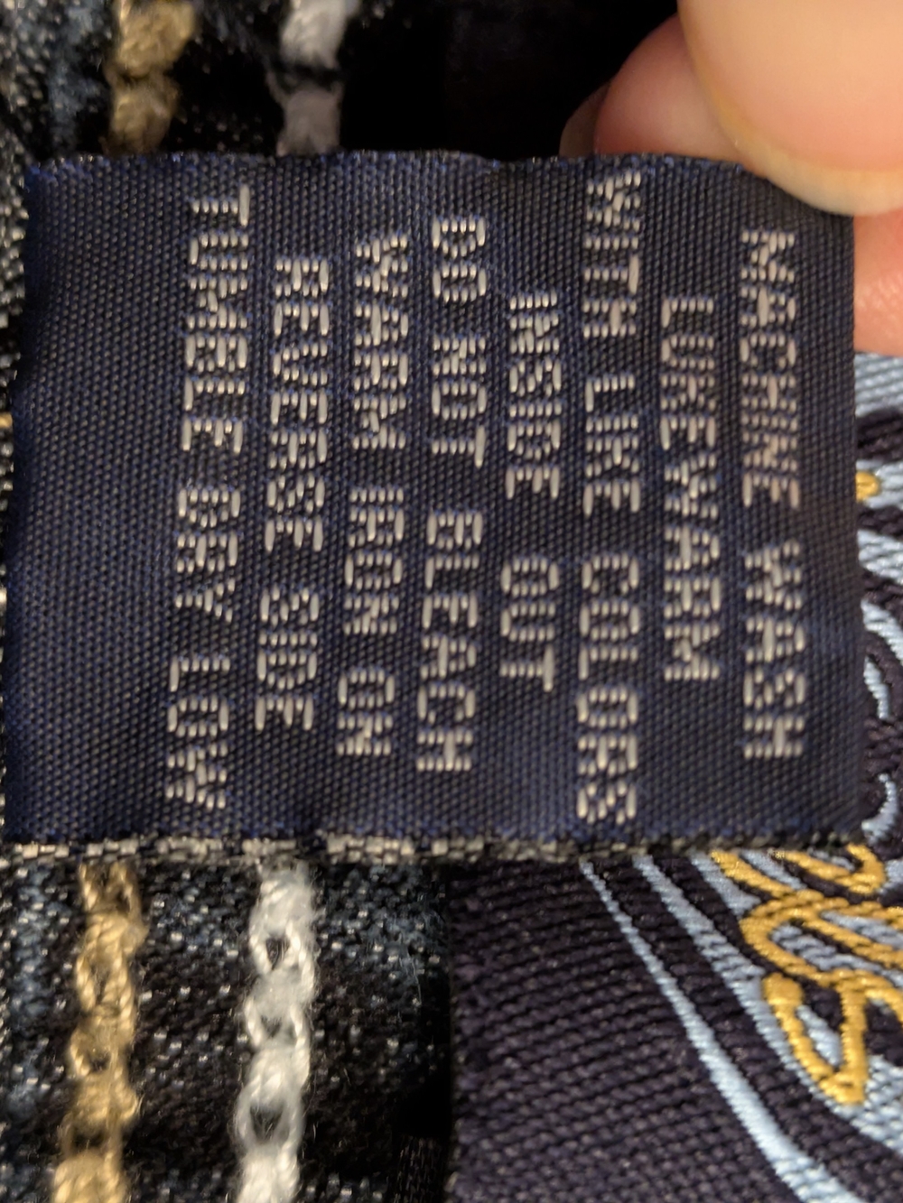 Angels Dark Blue Washed Denim Shorts - Picture 8 of 8